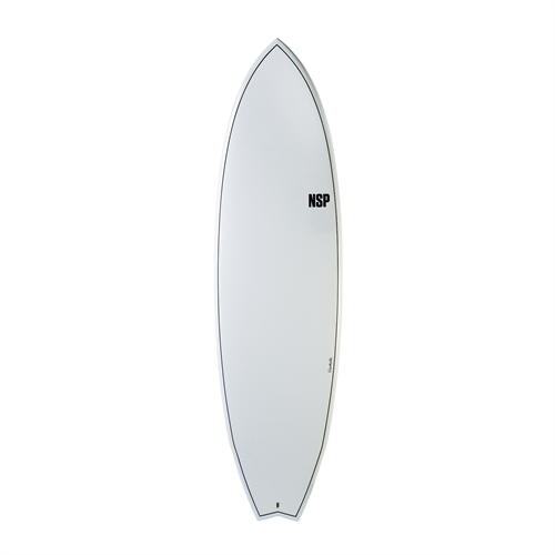 NSP Elements HDT Fish 7'2" White FTU Surfboard